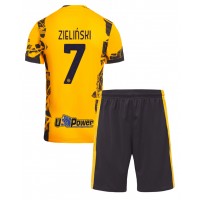 Echipament fotbal Inter Milan Piotr Zielinski #7 Tricou Treilea 2024-25 pentru copii maneca scurta (+ Pantaloni scurti)